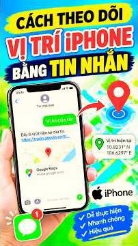 How to track an iPhone location via text message