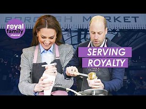William and Kate serve coffee and crumble at Borough Market!