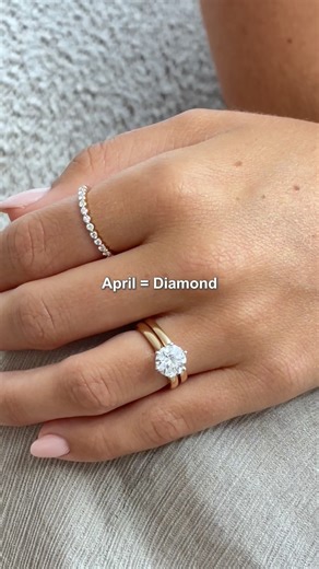 4.9K views · 30 reactions | April babies, your birthstone has arrived and it’s sparkling brighter than ever! ✨ As the hardest gem on earth, diamonds perfectly embody strength and brilliance. Representing Aries and the month of April, they’re a timeless symbol of love and commitment that lasts forever. | The Diamond Store | Facebook