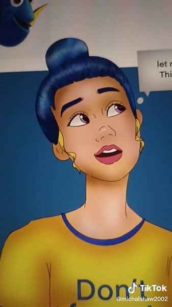 Drawing Disney Animals as Humans Part 2 - Dory