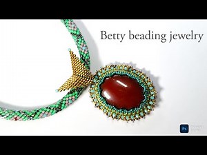Beaded Peyote Stitch Bazel full Tutorial.easy to make for beginners