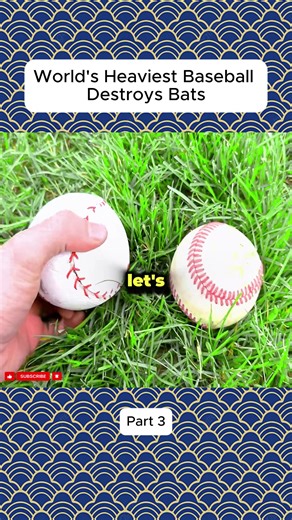 World's Heaviest Baseball vs. Regular Bats