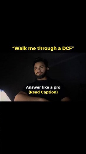 Walk me through a DCF - Answer like a pro 🤯