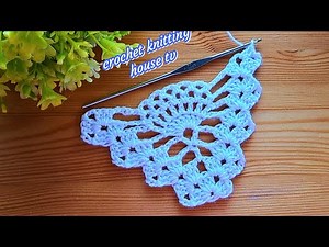 crochet tutorial the pineapple shawl💎✅️super & fast easy crochet pattern a beautiful triangle shawl