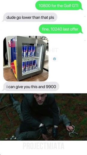 Red Bull Mini Fridge for a Golf GTI 😎🔥 Damn It’s a Good Deal! #projectmiata #jdm #initiald #golf