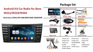 This car stereo head unit fits for: 1. Benz E class W211(2002-2008)...