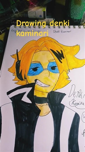drawing denki kaminari! (requested) #art #myheroacademia