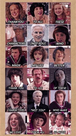 Title“Thank You to All These Characters ❤️ (Not You 😅) | Stranger Vibes Edit”