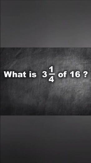 What is 3¼ of 16? | Easy Math Trick | TET & Competitive Exam Short