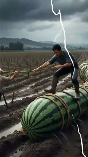 Giant Watermelon Attempts Great Escape!