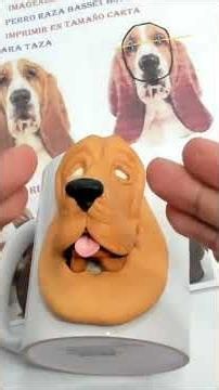 ☕🐾 El secreto para hacer un Basset Hound realista en porcelana fría