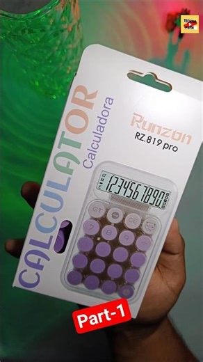 Transparent Mechanical Calculator 😍💫 | #shorts #calculator #transparent #diy #stationery