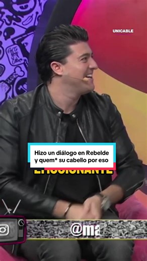 Se quemó el cabello para salir en #REBELDE #LoMejorDeUnicable #unicable