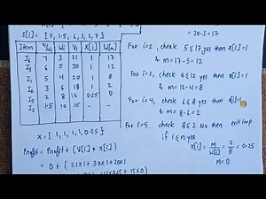 Knapsack Problem using Greedy Method | Lec-10