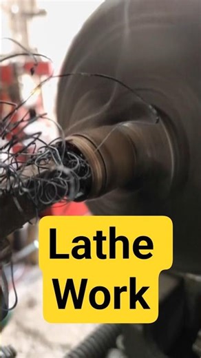 "Lathe Machine Pipe Boring & Threading Trick! ​#lathemachine ​#mechanical ​#engineering​ ​#shots