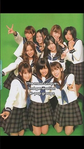 The most unique 2nd generation K-pop groups💥🤯