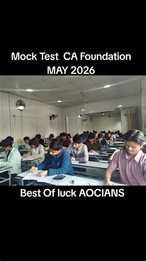 Mock Test CA Foundation MAY 2026.