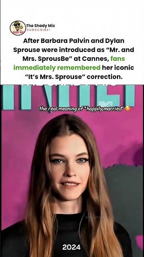 Barbara Palvin’s “iconic Mrs. Sprouse moment” resurfaced at Cannes goes viral 🥹 #barbarapalvin