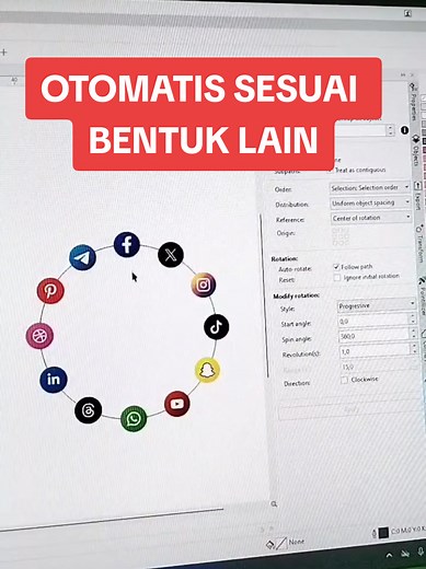 Trik Fit Object to Path di Corel Draw untuk Banyak Objek