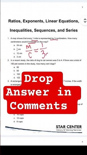 Solve this proportion for the MATH TSI TEST! #passthetsi