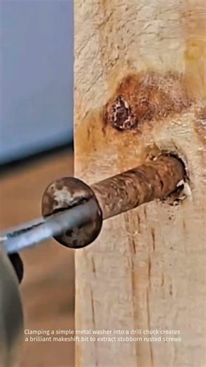 Clever Woodworking Hacks Removing Rusted Screws With Drills Fast
