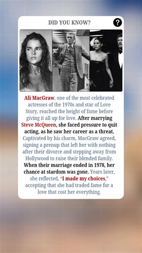 394K views · 1.5K reactions | Ali MacGraw, one of Hollywood’s...