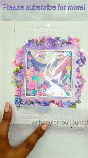 Purple Fantasy Shaker Journal ✨ Dreamy ASMR Pages #aestheticjournal #asmr #scrapbooking #journal