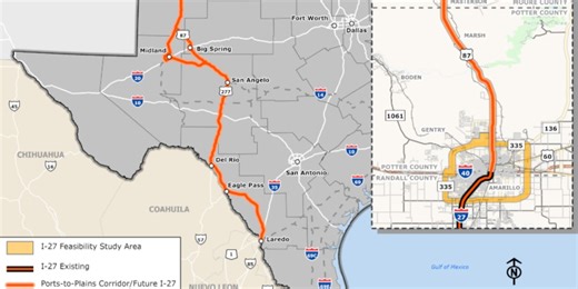 TxDOT asking for input on potential upgrade of US 87 from Amarillo to Dumas
