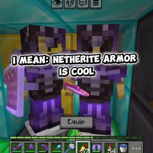 Netherite armor is cool but... #minecraft