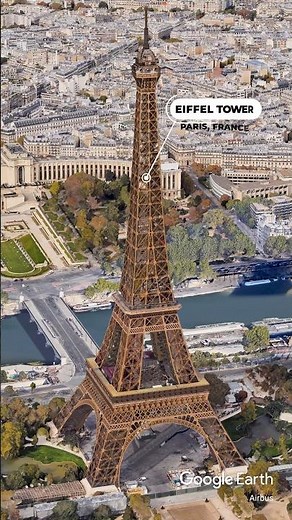 🌍 Virtual Paris Tour 🇫🇷 | Fly Over the City of Lights in 3D! | Google Earth Studio #Shorts