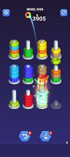Nut Sort Level 3905 - Color Puzzle Game by Kiwi Fun