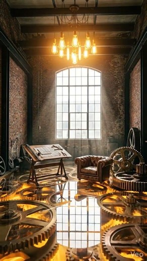 I Put a GIANT TIME MACHINE In My Floor! ⚙️🕰️ (3D Steampunk Epoxy)