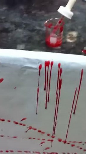 Blood Dripping - Bloodstain Pattern Analysis
