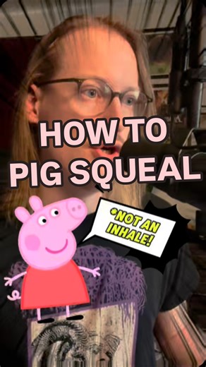 Taylor Pace on Instagram: "Here’s a tutorial on how to do a pig squeal! It’s all about the shape. This can be done with inhales, but I personally prefer to do them with a fry scream. Send me a message if you want to book a private lesson! #vocalcoach #screaming #deathcore #metalcore"