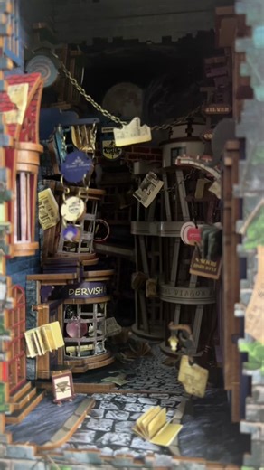 One of our favorite book nooks! #diylover #diyproject #miniaturediy #booknookdiy #bookshelfdecor #cozyathome