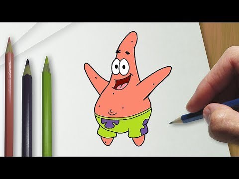 Como desenhar o Patrick Estrela