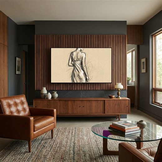 Classical Figure Drawing | Frame TV Digital Art | Minimalist Sketch Decor | Neutral Tone Art - Etsy