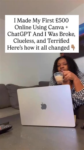 I remember this moment.👇🏽 Scared. Confused. Watching bills stack up. Still showing up anyway. Here is what changed everything for me. 1️⃣ I stopped waiting to feel ready You start scared. You move while unsure. 2️⃣ I picked one small problem Not a big idea. A simple fix people already searched for. 3️⃣ I opened ChatGPT I asked for a short guide solving that one problem. No writing skills needed. 4️⃣ I opened Canva I chose one clean template. I dropped the words in. I kept it simple. 5️⃣ I pric