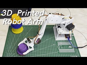 3D Printed Robot Arm with Arduino and Servo Motors | DIY Tutorial