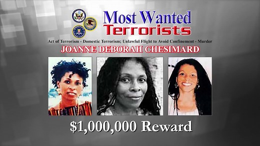 Joanne Chesimard Added to Most Wanted Terrorists List | Federal Bureau of Investigation