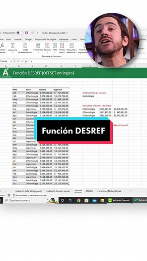 Función DESREF en Excel: Explicación Avanzada y Ejemplos