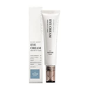 VILLAGE11FACTORY Hydro Boost Eye Cream Hyaluronic Acid Shea Butter Panthenol Deep Hydrating and Nourishing Korean Skincare (0.85 fl oz/25ml)