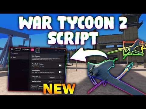 *NEW* War Tycoon Script (PASTEBIN 2026) (AIM BOT , AUTOFARM, INFINITE AMMO, GET CASH FAST, AIRDROP)