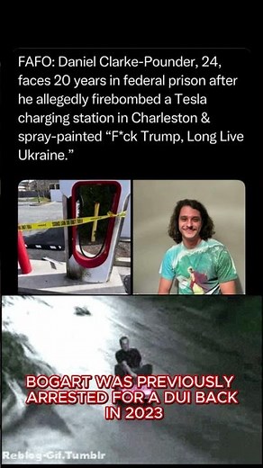 Daniel Clarke-Pounder faces max of 20 years after burning down 3 EV chargers in South Carolina