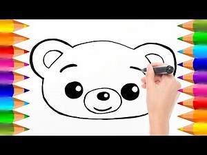Cómo dibujar la Cara del Oso Bam de Plim Plim | Dibujos para niños