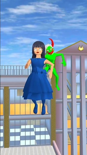 Sibotak _ Mio Chased by Zombie in Sakura City_ _ Sakura School Simulator _sss _sakuragame #shorts