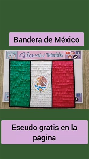 10K views · 81 reactions | Bandera de México #diy #tutorial #manualidades | Gio Mini Tutoriales | Facebook