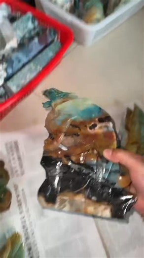 Nice color carribean calcite phoenix and flying dragon | Natural Healing Crystals