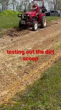 Testing out the 3 Point Dirt Scoop on the compact tractor #ranchinonmission #homesteading