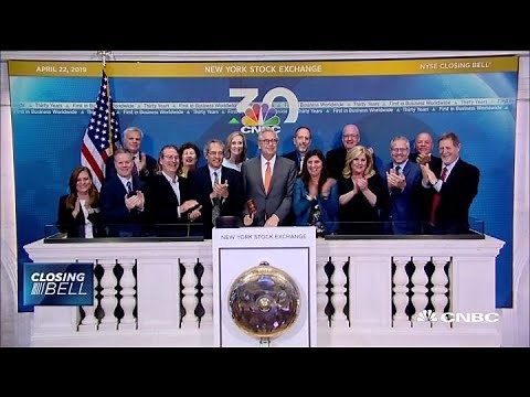 CNBC rings closing bell at the NYSE for 30th anniversary